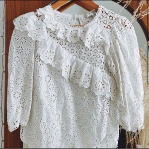 Sea NY eyelet blouse